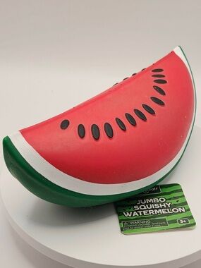 🔥 Keycraft Jumbo Squishy Watermelon 🍉Squeeze Ball Toy – Viral Stress Reliever